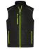 Men Men's Hybrid Vest Black/neon-yellow 10442