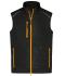 Herren Men's Hybrid Vest Black/neon-orange 10442