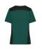 Damen Ladies' Workwear T-Shirt - STRONG - Dark-green/black 10439