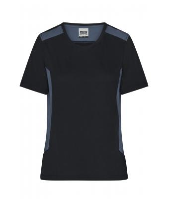 Dames Ladies' Workwear T-Shirt - STRONG - Zwart/carbon 10439