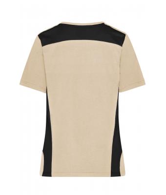 Dames Ladies' Workwear T-Shirt - STRONG - Steen/zwart 10439