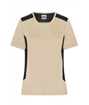 Dames Ladies' Workwear T-Shirt - STRONG - Steen/zwart 10439