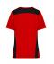 Femme T-shirt de travail pour femme - STRONG - Rouge/noir 10439