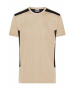 Men Men's Workwear T-shirt - STRONG - OCS Blended & RCS Stone/black 10443