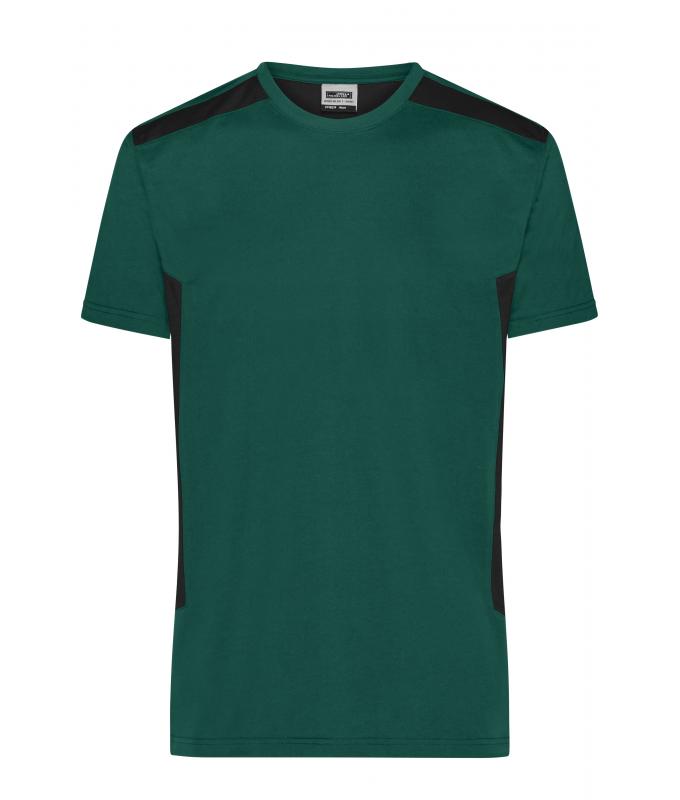 Heren Men`s Workwear T-Shirt - STRONG - OCS Blended & RCS Donkergroen/zwart 10443