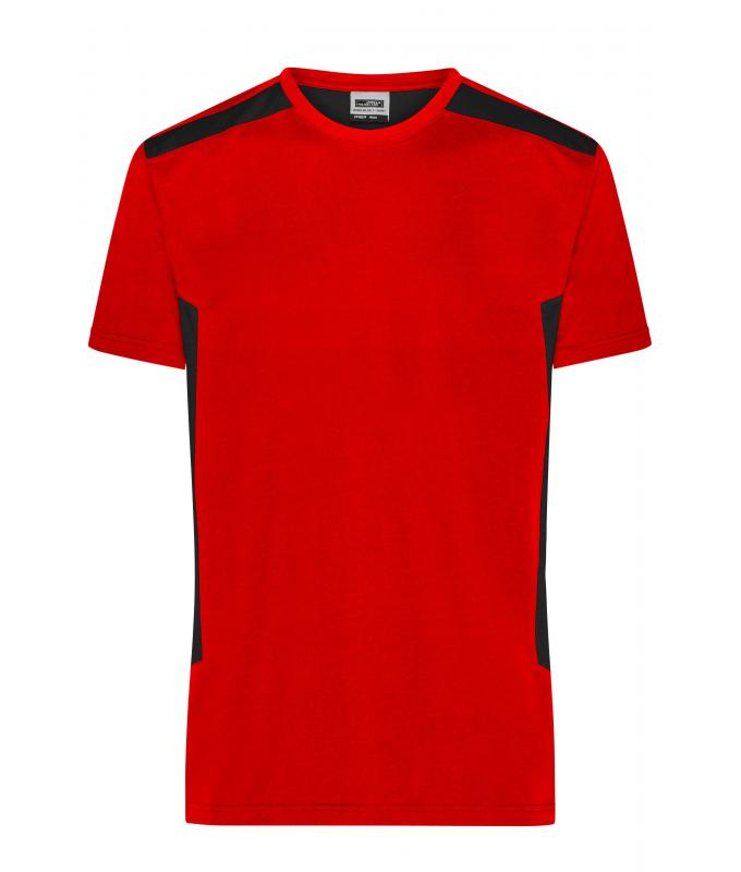 Heren Men`s Workwear T-Shirt - STRONG - OCS Blended & RCS Rood/zwart 10443