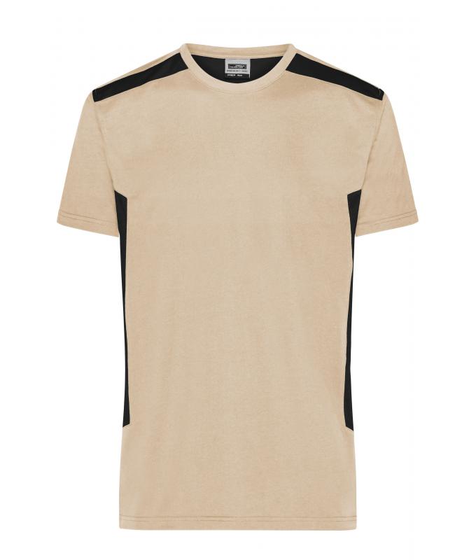 Heren Men`s Workwear T-Shirt - STRONG - OCS Blended & RCS Steen/zwart 10443