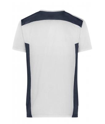 Homme T-shirt de travail pour homme - STRONG -   OCS Blended & RCS Blanc/carbone 10443