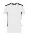Homme T-shirt de travail pour homme - STRONG -   OCS Blended & RCS Blanc/carbone 10443