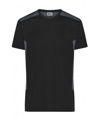 Homme T-shirt de travail pour homme - STRONG - Noir/carbone 10443