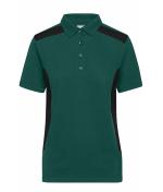Damen Ladies' Workwear Polo - STRONG - Dark-green/black 10444
