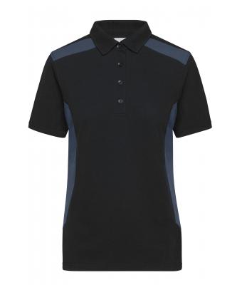 Dames Ladies' Workwear Polo - STRONG - Zwart/carbon 10444