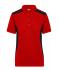 Dames Ladies' Workwear Polo - STRONG - Rood/zwart 10444