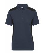 Femme Polo de travail femme - STRONG - Carbone/noir 10444