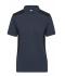 Femme Polo de travail femme - STRONG - Carbone/noir 10444