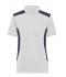 Femme Polo de travail femme - STRONG - Blanc/carbone 10444