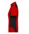 Femme Polo de travail femme - STRONG - Rouge/noir 10444