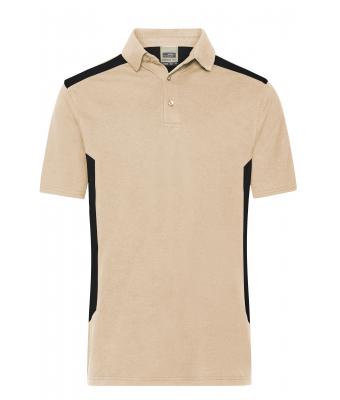 Herren Men's Workwear Polo - STRONG -  OCS Blended & RCS Stone/black 10446