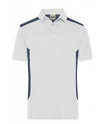 Homme Polo de travail homme - STRONG -   OCS Blended & RCS Blanc/carbone 10446