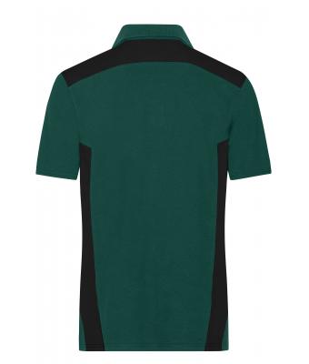 Homme Polo de travail homme - STRONG -   OCS Blended & RCS Vert-foncé/noir 10446
