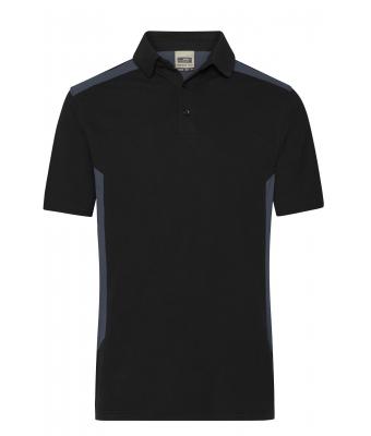 Homme Polo de travail homme - STRONG - Noir/carbone 10446