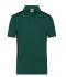 Homme Polo de travail homme - STRONG - Vert-foncé/noir 10446