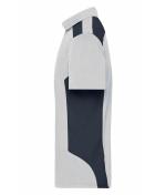 Homme Polo de travail homme - STRONG - OCS Blended & RCS Blanc/carbone 10446