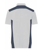 Homme Polo de travail homme - STRONG - OCS Blended & RCS Blanc/carbone 10446