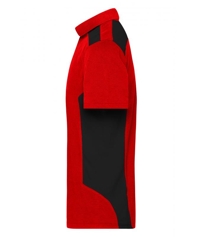 Homme Polo de travail homme - STRONG - OCS Blended & RCS Rouge/noir 10446