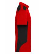 Homme Polo de travail homme - STRONG - OCS Blended & RCS Rouge/noir 10446