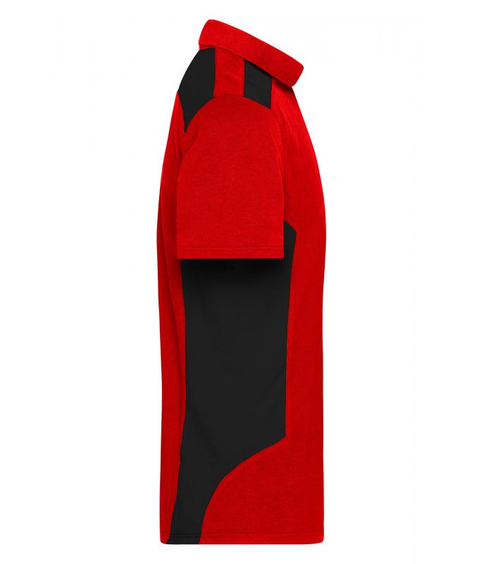 Homme Polo de travail homme - STRONG - OCS Blended & RCS Rouge/noir 10446