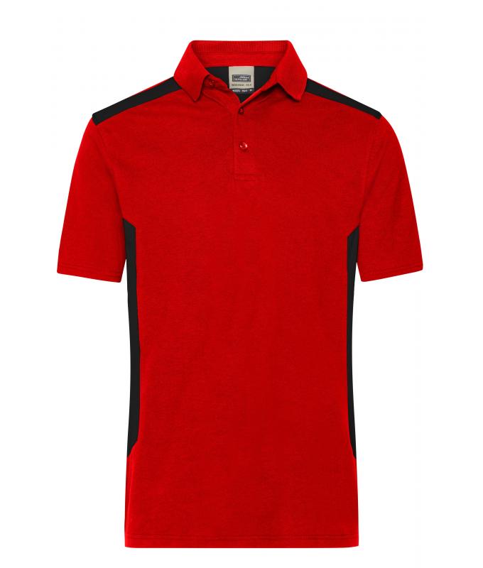 Homme Polo de travail homme - STRONG - OCS Blended & RCS Rouge/noir 10446