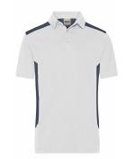 Homme Polo de travail homme - STRONG - OCS Blended & RCS Blanc/carbone 10446