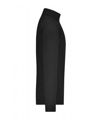 Unisexe T-shirt col roulé Noir 7332