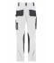 Unisexe Pantalons de travail slim line - STRONG - Blanc/carbone 10430