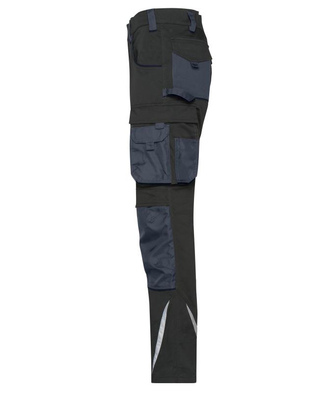 Unisexe Pantalons de travail slim line - STRONG - GRS & OCS Blended Noir/carbone 10430