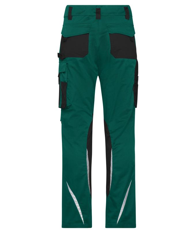 Unisexe Pantalons de travail slim line - STRONG - GRS & OCS Blended Vert-foncé/noir 10430