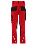 Unisexe Pantalons de travail slim line - STRONG - GRS & OCS Blended Rouge/noir 10430
