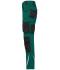Unisexe Pantalons de travail slim line - STRONG - Vert-foncé/noir 10430