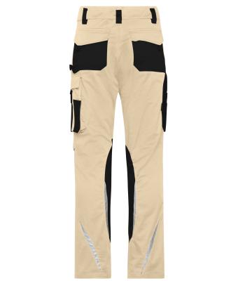 Unisex Workwear Pants Slim Line  - STRONG -   GRS & OCS Blended Stone/black 10430