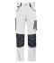 Unisex Workwear Pants Slim Line  - STRONG -   GRS & OCS Blended White/carbon 10430