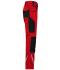 Unisex Workwear Pants Slim Line  - STRONG -   GRS & OCS Blended Red/black 10430