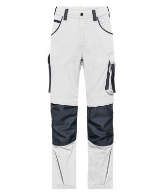 Unisex Workwear Pants Slim Line  - STRONG -   GRS & OCS Blended White/carbon 10430