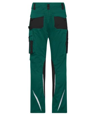 Unisex Workwear Pants Slim Line  - STRONG -   GRS Dark-green/black 10430
