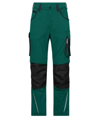Unisex Workwear Pants Slim Line  - STRONG -   GRS Dark-green/black 10430