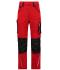 Unisex Workwear Pants Slim Line  - STRONG -   GRS Red/black 10430