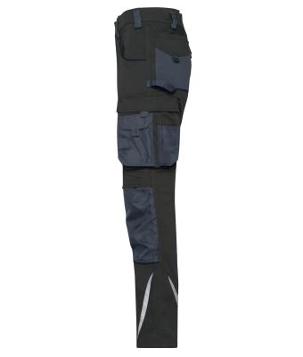 Unisex Workwear Pants Slim Line  - STRONG -   GRS Black/carbon 10430