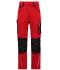 Unisex Workwear Pants Slim Line  - STRONG - Red/black 10430