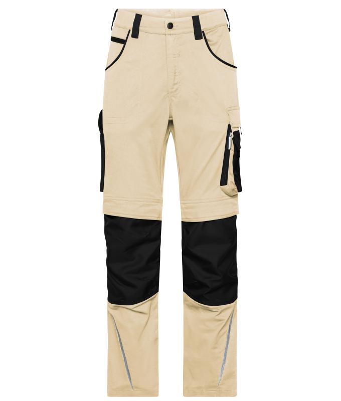 Unisex Workwear Pants Slim Line - STRONG - GRS & OCS Blended Stone/black 10430