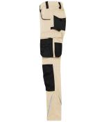 Unisex Workwear Pants Slim Line - STRONG - GRS & OCS Blended Stone/black 10430